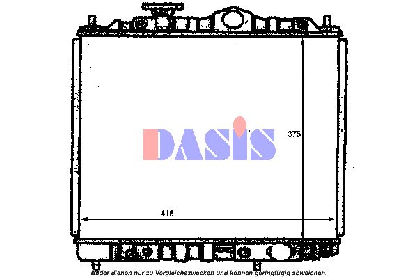 AKS DASIS Radiaator,mootorijahutus 141350N